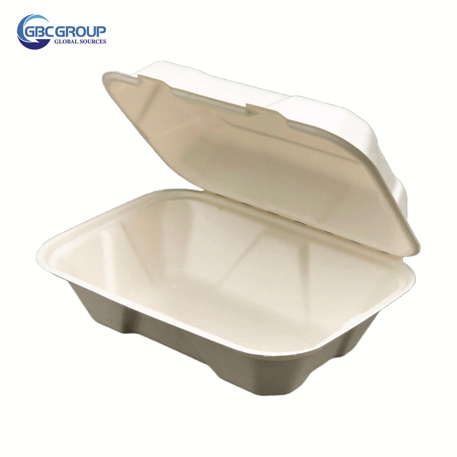 GD-963 MIDIUM SIZE FIBER HOAGIE HINGED LID CONTAINERS, 200/CASE