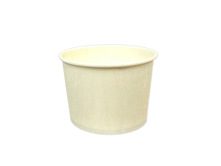 EM-12     12oz Plain White Paper Containers (25 x 20 )  500/CS