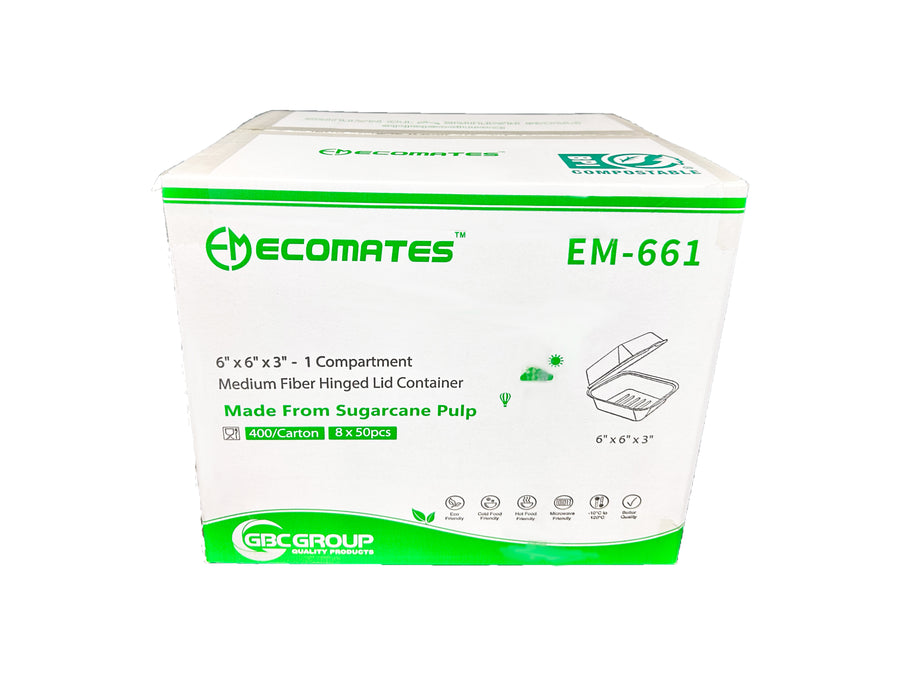 EM-661/GD-661 LARGE SIZE FIBER SANDWICH CONTAINERS 400/CS