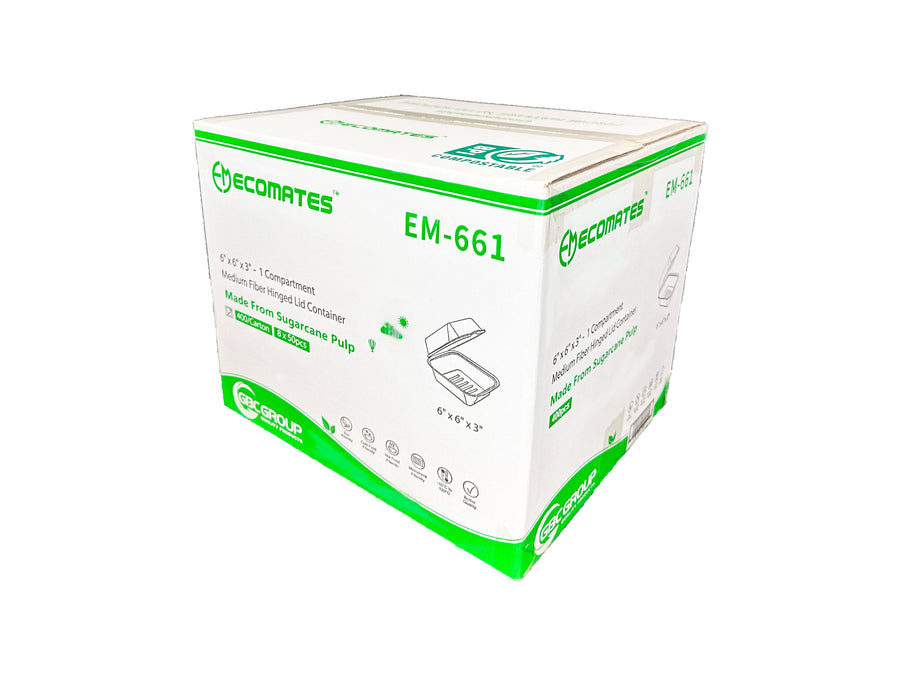 EM-661/GD-661 LARGE SIZE FIBER SANDWICH CONTAINERS 400/CS