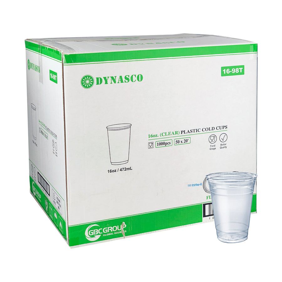 16-98T 16oz PET Clear Drinking Cup 1000'/Case