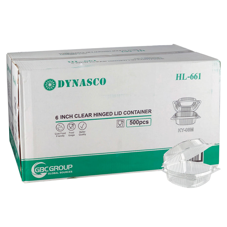 HL-661 Clear Hinged Container 500/CS