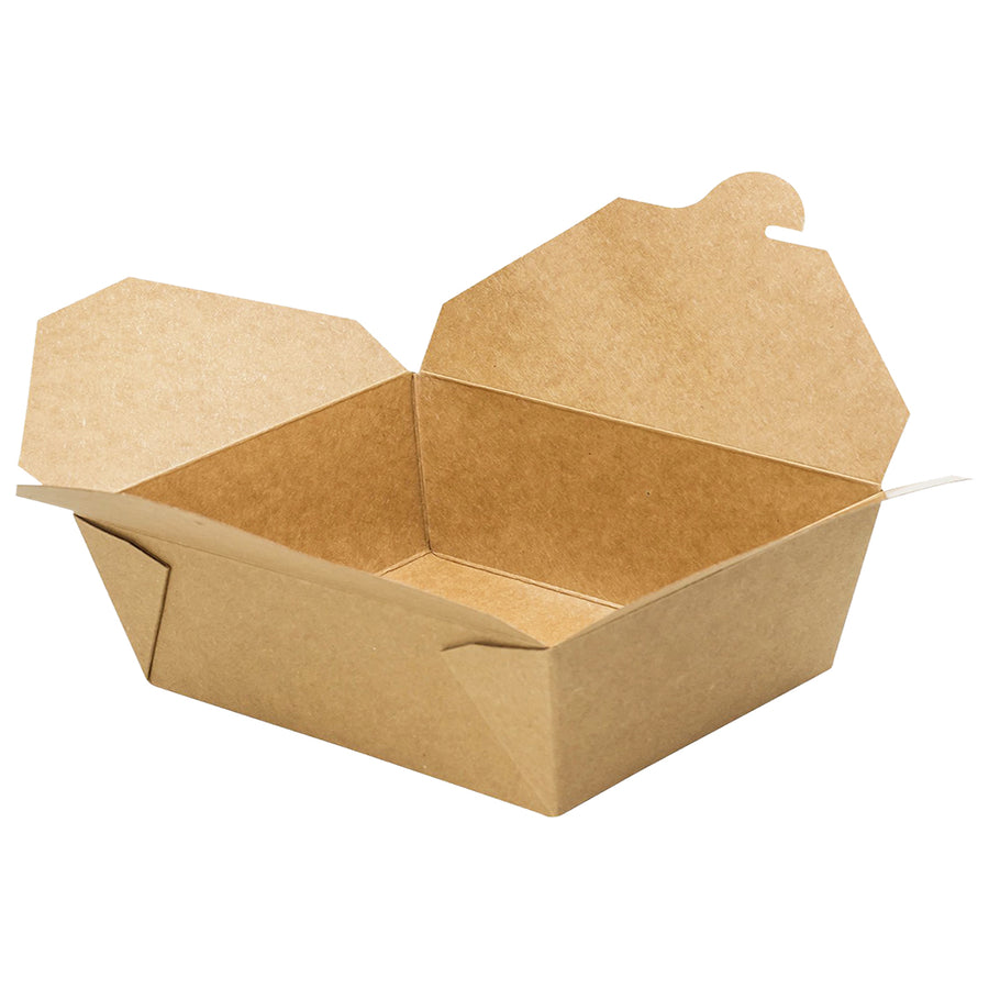 EcoMates K-3200 #3 Kraft Take-Out Box 200/Case