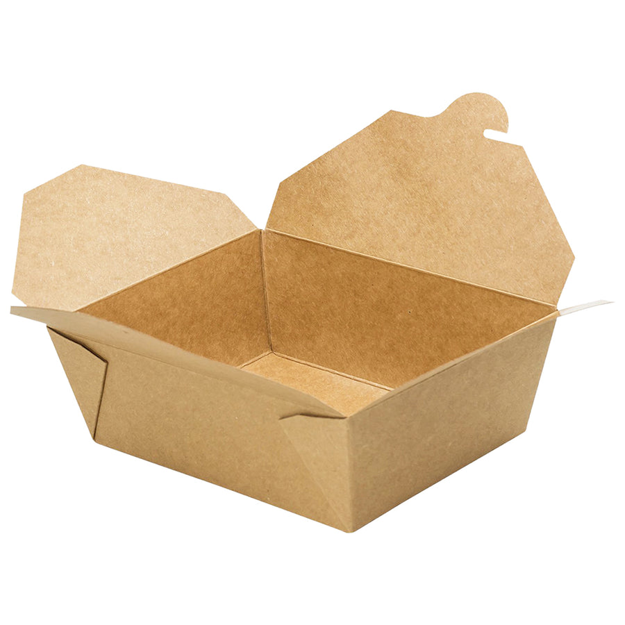 EcoMates K-4160 #4 Kraft Take-Out Box 160/Case