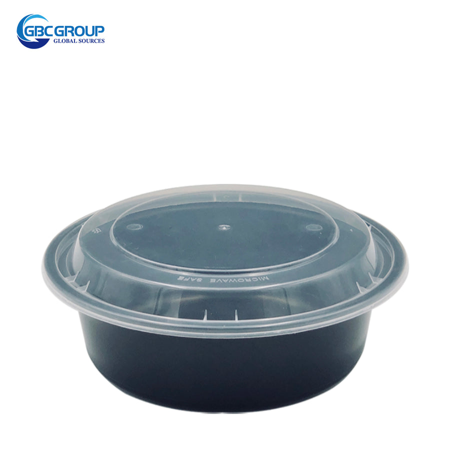 R-32B 32oz Round Microwavable Container With clear Lid 150Set/CS